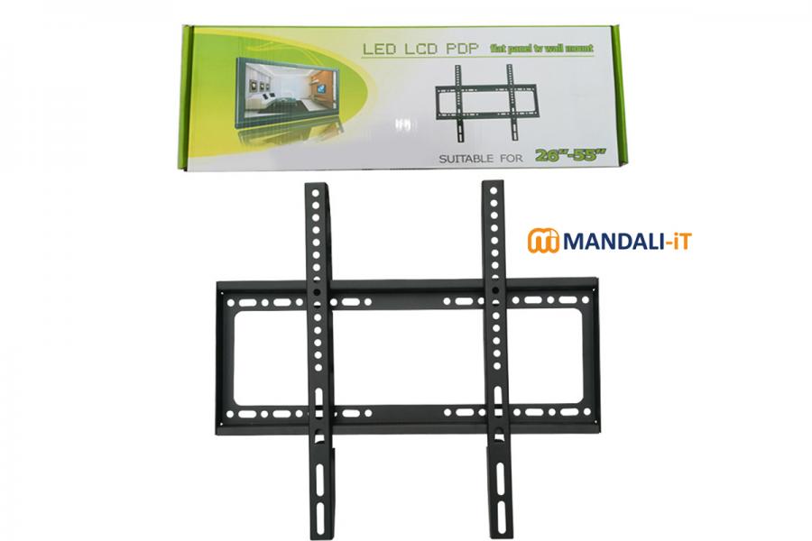 Universal TV Wall Mount Bracket Fixed Flat Panel TV Frame for 26 to 63 Inch LCD LED Monitor Flat Panel